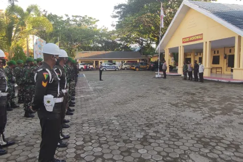 Polres Morowali Apel Gabungan Amankan Pergantian Tahun