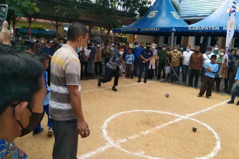 Sambut Tahun Baru 2022, BPPD Morowali Gelar Lomba Mehule