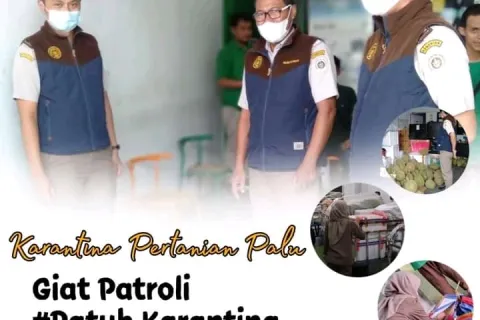 Patroli Rutin, Ciptakan Patuh Karantina di Bandara Mutiara Palu