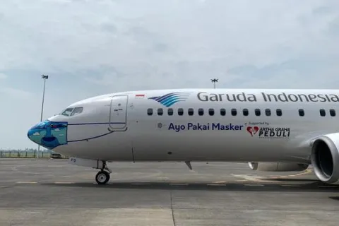 Trafik Penumpang Garuda Indonesia Naik 58 Persen