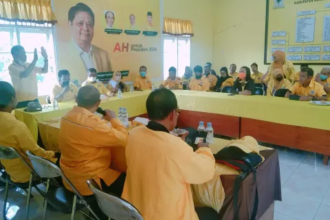 Konsolidasi Organisasi dan Temu Kader, DPD Golkar Sulteng Kunjungi Morowali