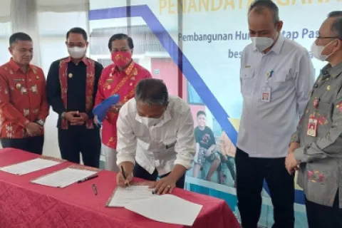 Kontrak Paket Huntap Tahap 2A Ditandatangani, 712 Unit Segera Dibangun