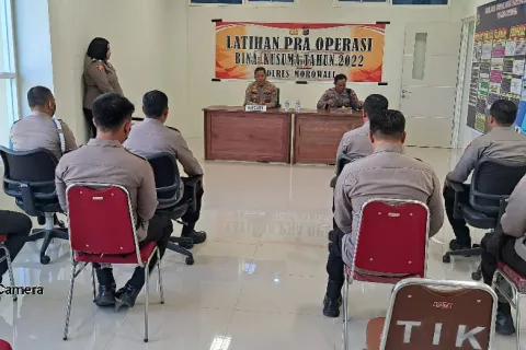 Polres Morowali Gelar Latihan Pra Operasi Bina Kusuma
