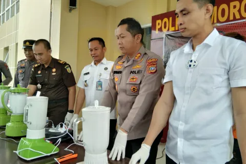 Polres Morowali Musnahkan Barang Bukti 2 Kg dan Tangkap Pengedar Sabu di Morowali