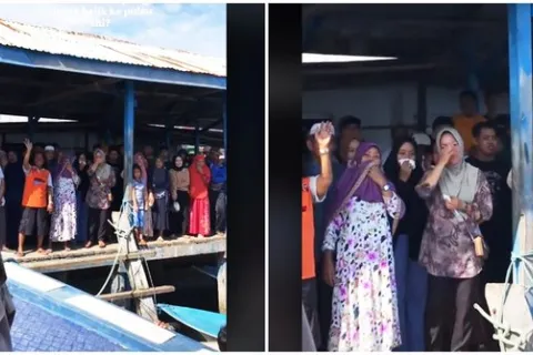 Momen Haru Mahasiswa KKN di Morowali Pamitan, Ditangisi dan Diantar Sekampung