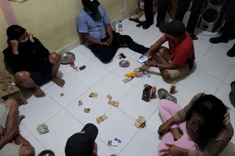Polres Morowali Amankan 12 Orang Tersangka Tindak Pidana Perjudian