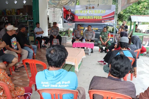 Jumat Curhat, Waka Polres Poso Jaring Aspirasi Masyarakat