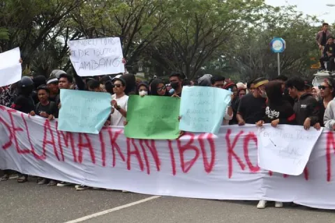 Aliansi TepeAsa Maroso Turun ke Jalan Tolak IUP di Morowali