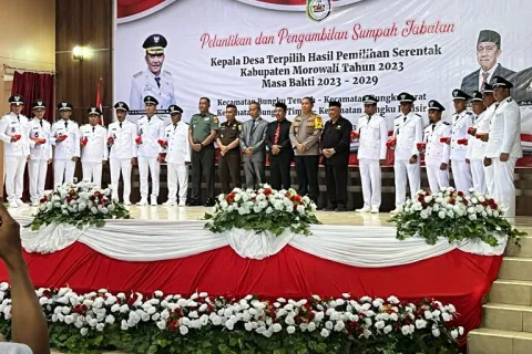 14 Kades Terpilih di Morowali Resmi Dilantik