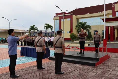 Kapolres Morowali Pimpin Sertijab Wakapolres
