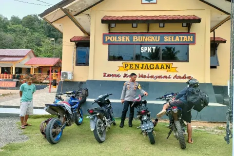 Polsek Bungku Selatan Amankan 5 Kendaraan Knalpot Bogar