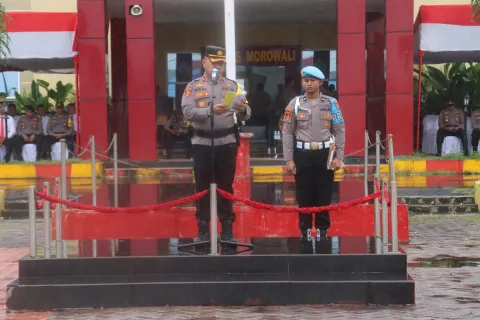 Operasi Tinombala Dimulai, Wakapolres Morowali Pimpin Apel Gelar Pasukan