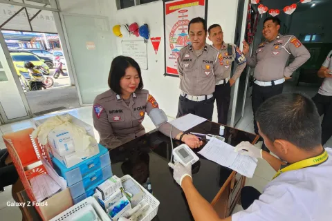 Polres Morowali Gelar Bhakti Kesehatan Donor Darah