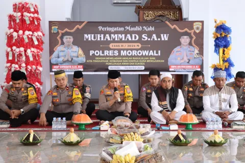 Peringati Maulid, Polres Morowali Angkat Tema Pilkada 2024