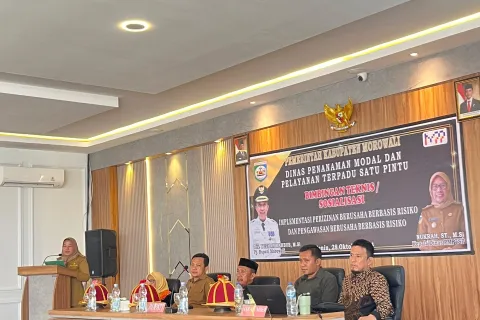DPMPTSP Morowali Gelar Bimtek Perizinan dan Pengawasan Berbasis Resiko