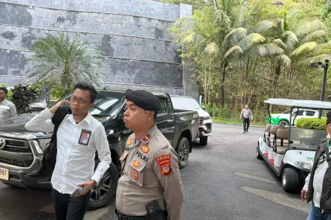 Polsek Bahodopi Lakukan Pengamanan Kunker Wamenaker RI di Morowali