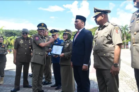 Kabupaten Morowali Berpartisipasi HUT Satpol PP di Parmout
