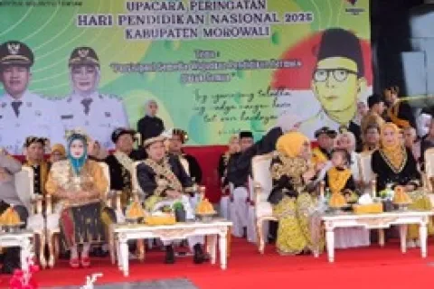 Bupati Morowali Pimpin Hardiknas 2025 di Morowali: Pendidikan Kunci Masa Depan Daerah
