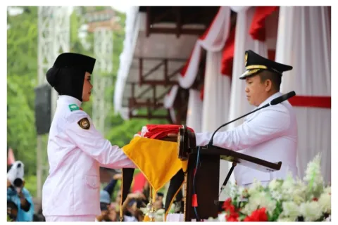 HUT RI Ke-80, Pemdakab Morowali Gelar Upacara Peringatan Kemerdekaan