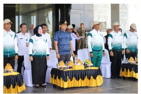 Ikuti 4 Cabor, Bupati Iksan Lepas Kontingen Popda Morowali Ke Kota Palu
