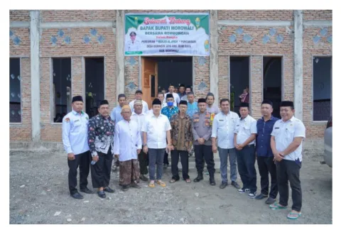 Bupati Iksan Resmikan Masjid Al-Arof, Wujud Komitmen Memperhatikan Rumah Ibadah