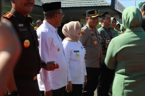 Wakil Bupati Iriani Ilyas Hadiri Lepas Sambut Komandan Kodim 1311 Morowali