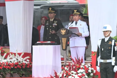 Upacara HUT ke-80 RI di Morowali Dirangkaikan Penyerahan Bantuan