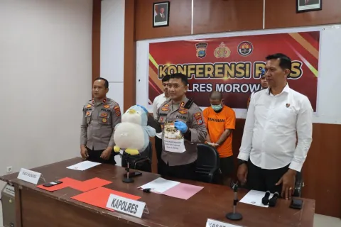 Polres Morowali Amankan 1 Kilogram Sabu dari Bahodopi
