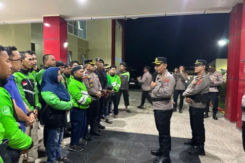 Kapolres Morowali Gelar Silaturahmi Bersama Komunitas Ojek Online Draiv Morowali