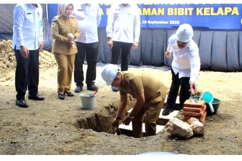 Pemkab Morowali Hadiri Peletakan Batu Pertama Kantor Imigrasi oleh Menteri