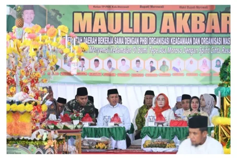 Gelar Maulid Nabi, Bupati Iksan Sebut Ini Momentum Tingkatkan Ukhuwah Islamiyah