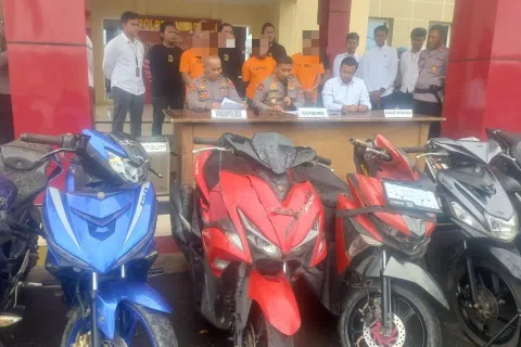 Polres Morowali Tangkap Tiga Pelaku Curanmor, Beraksi di 48 TKP