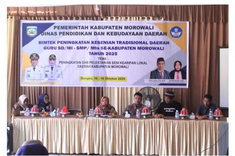 Disdikbud Morowali Gelar Bimtek Seni Tradisional untuk Guru SD/MI dan MTS