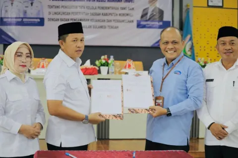 Pemkab Morowali dan BPKP Perwakilan Sulteng Tandatangani MoU Penguatan Tata Kelola Pemerintahan yang Baik