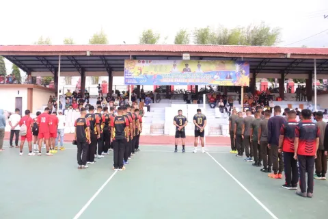 Wabup Iriane Iliyas, Hadiri Pembukaan Open Turnamen Volly Ball Dandim Cup 2025