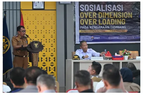 Sekda Morowali Yusman Mahbub Resmi Buka Sosialisasi ODOL Kendaraan Tambang