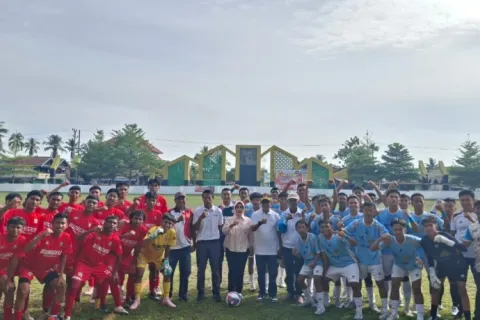 Wabup Iriane Iliyas Resmi Buka Turnamen Sepak Bola Porkab II Morowali Tahun 2025