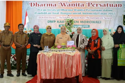 HUT Ke-26 Tahun Dharma Wanita Persatuan, Pemdakab Morowali Apresiasi Peran Perempuan Kabupaten Morowali dalam Membangun Generasi Emas