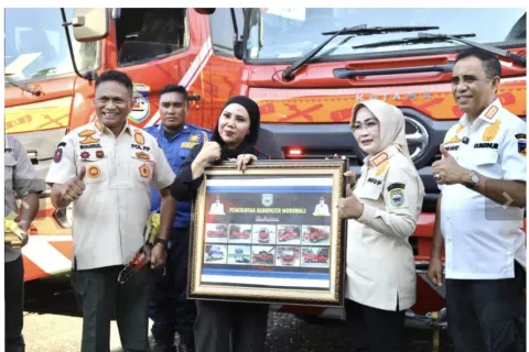 Pemkab Morowali Terima 8 Unit Mobil Damkar dari PT Kajama di Hari Jadi ke-26