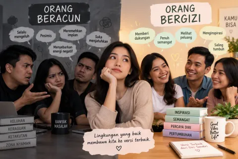 Kenali 2 Jenis Teman di Hidupmu: Orang Beracun vs Orang Bergizi, Kamu Dikelilingi yang Mana?