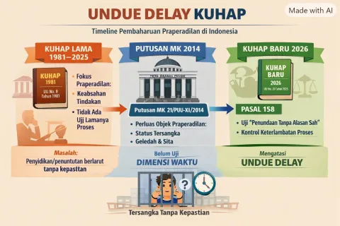 Undue Delay: Keluhan Lama, Jawaban Baru dalam KUHAP 2026
